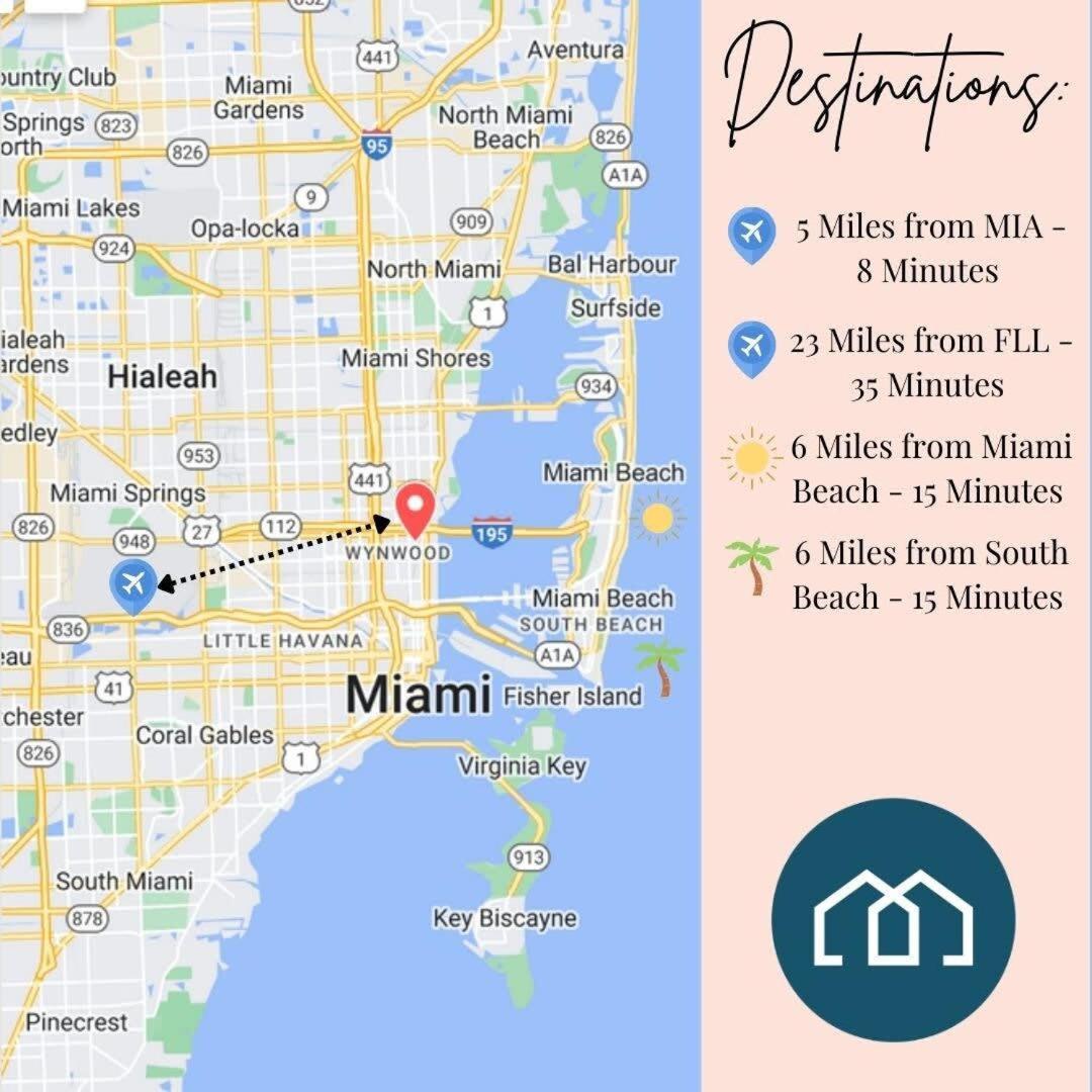 Palm Place Heart Of Miami With Parking Pool And Gym Exteriér fotografie